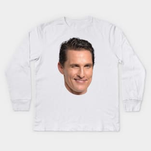 Matthew McConaughey's Head Kids Long Sleeve T-Shirt